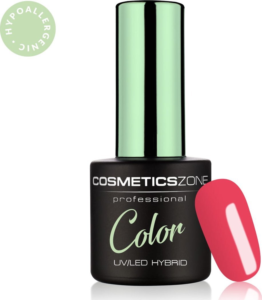 Cosmetics Zone Lakier hybrydowy hipoalergiczny intensywny różowy 7ml 763