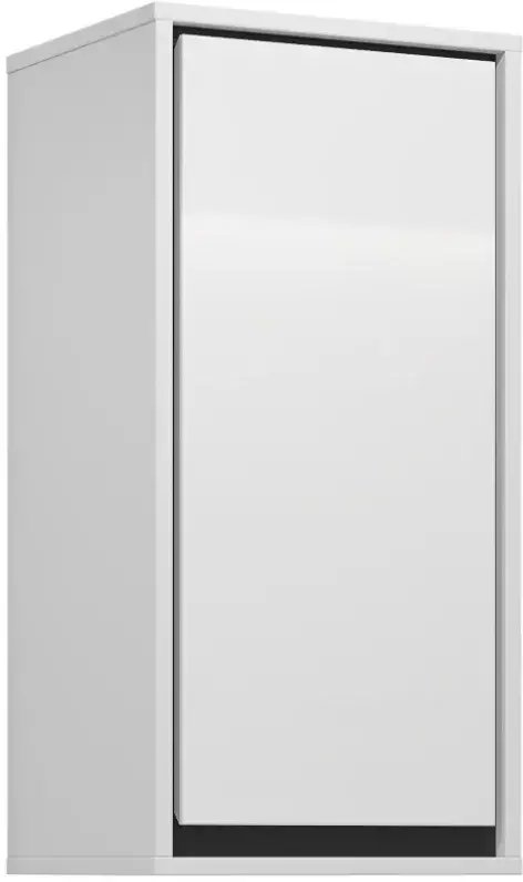 Szafka łazienkowa GAJA 1D 35cm biały połysk/czarna HELVETIA