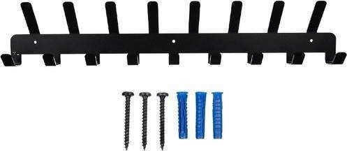 Iso Trade Wieszak ścienny (17 haków) - czarny