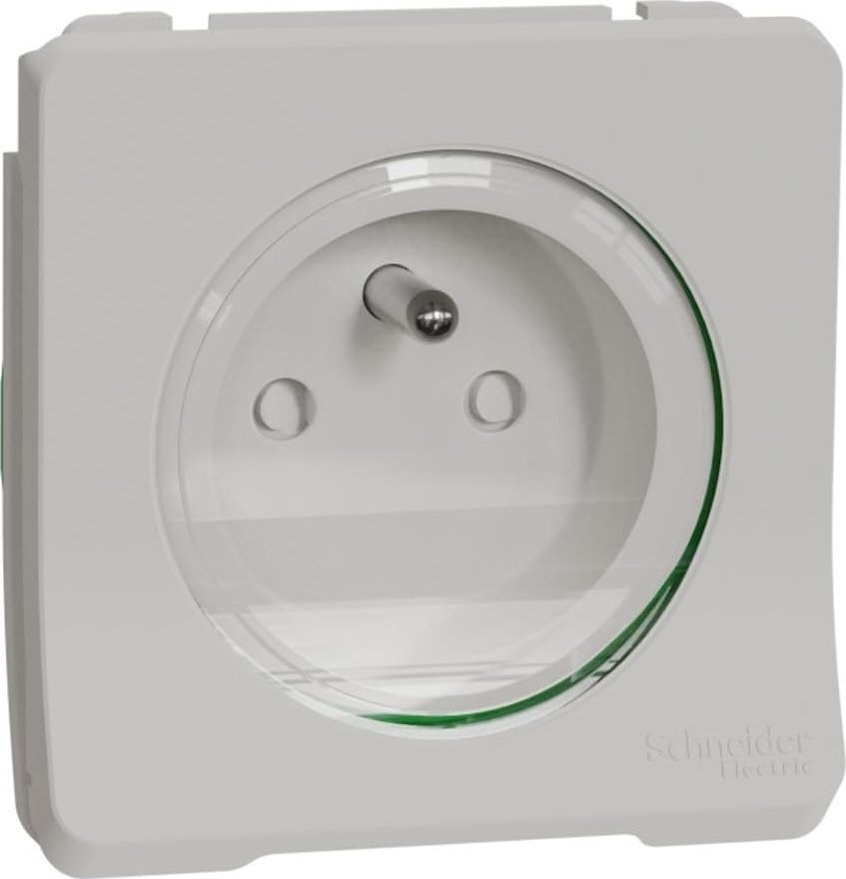 Schneider Electric Mureva Styl Mechanizm gniazda 2P+PE zaciski bezgwintowe biały IP55 MUR39133