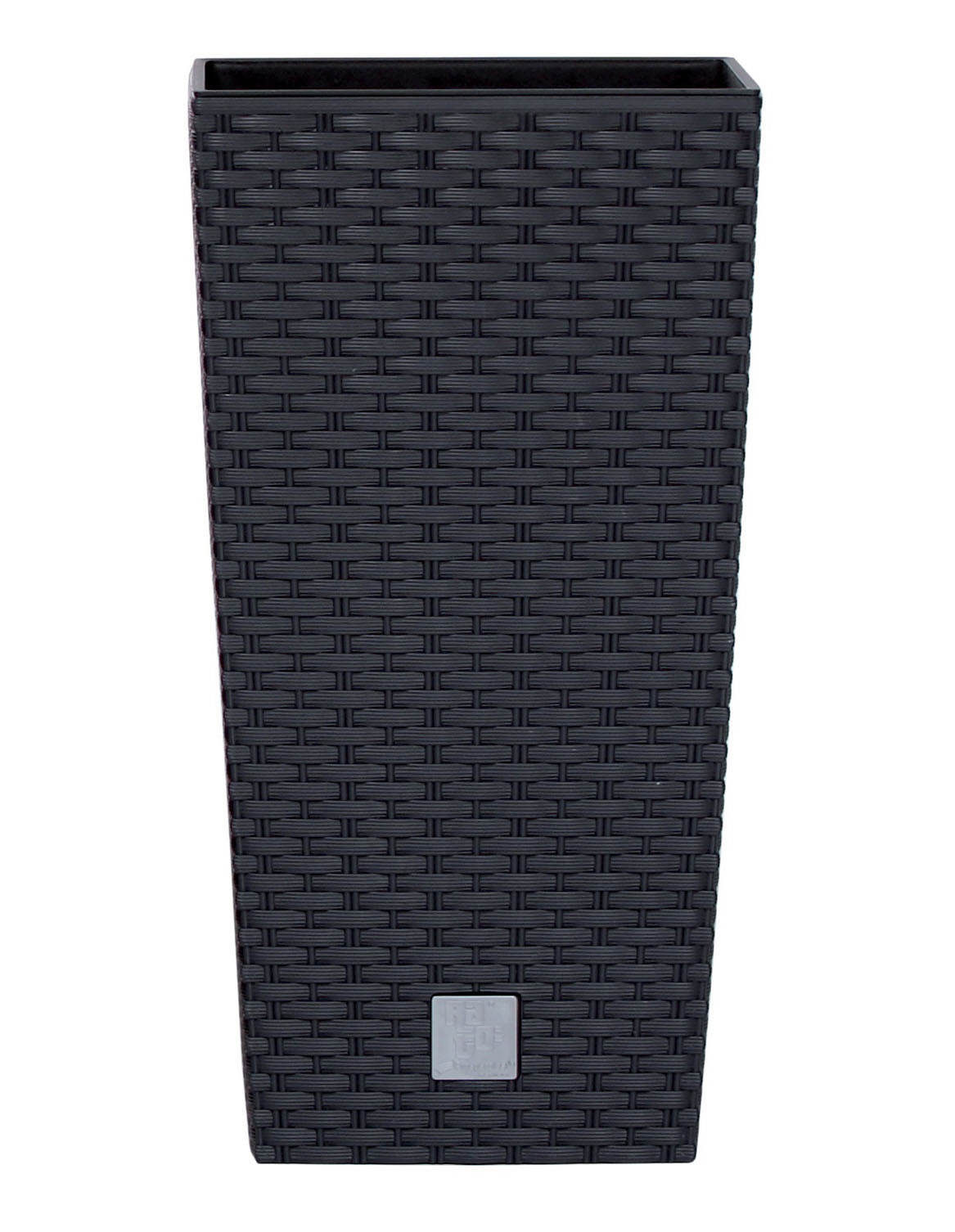 Prosperplast Doniczka Rato square wysokość 38cm - antracytowy