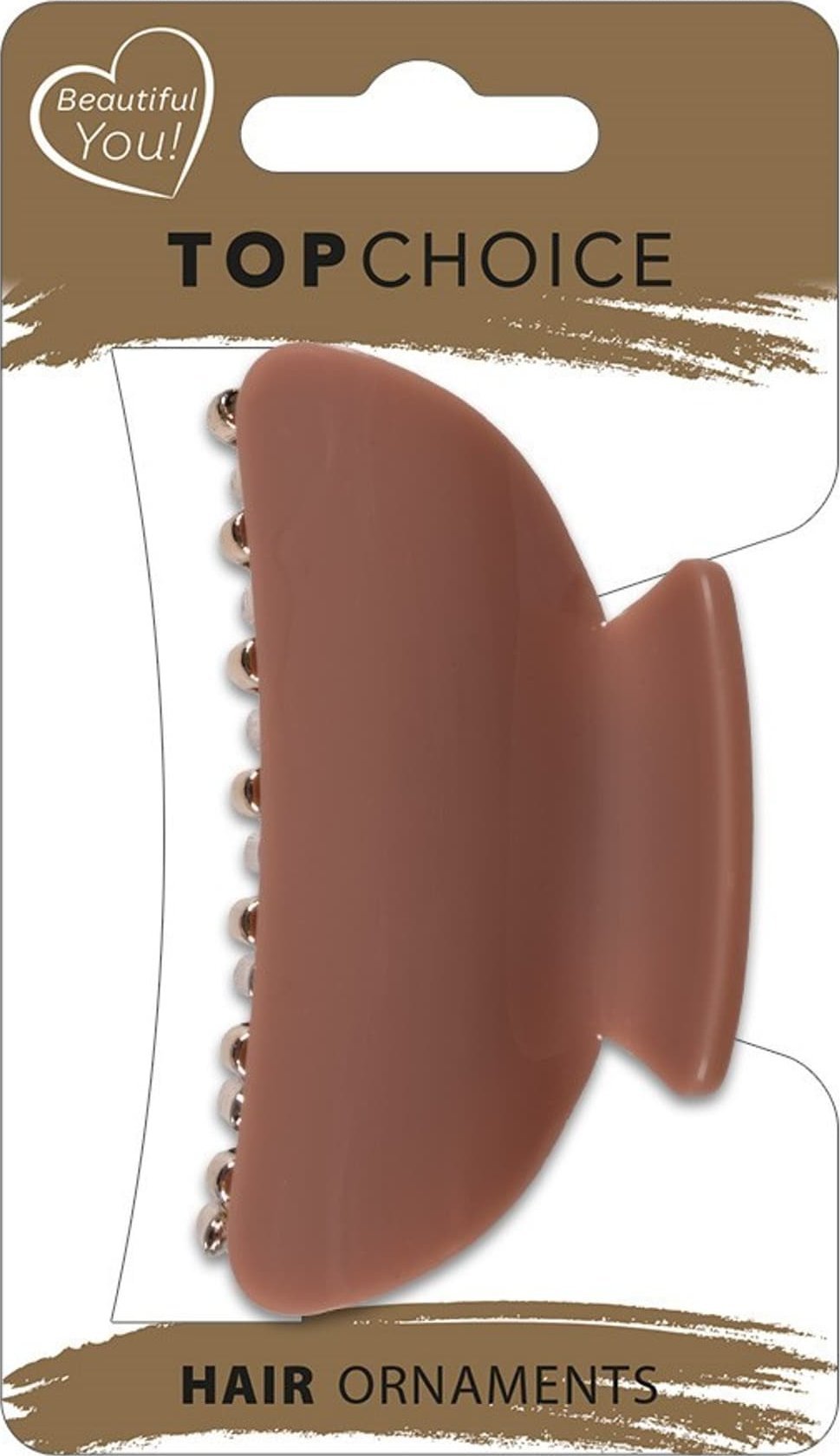 TOP CHOICE Klamra do włosów - zdobiona z połyskiem (28441) 1 szt. - mix wzorów