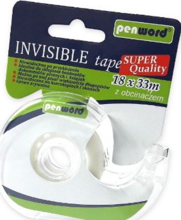 Polsirhurt Taśma invisible z obcinaczem, 18 mm x 33 m