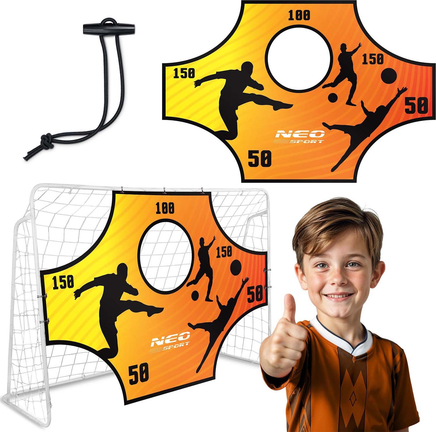 NeoSport Mata celnościowa do bramek 180 x 120 cm