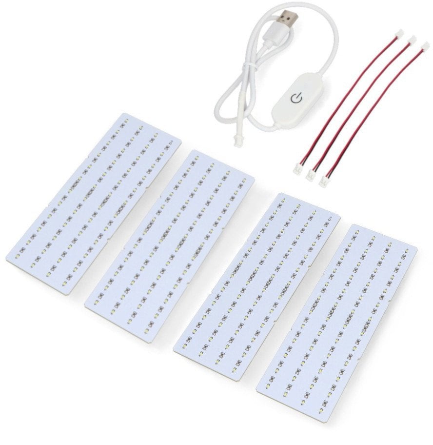 Zestaw podświetlenia LED Lithophane - KC010 - 192x144mm - 4szt. - Bambu Lab}