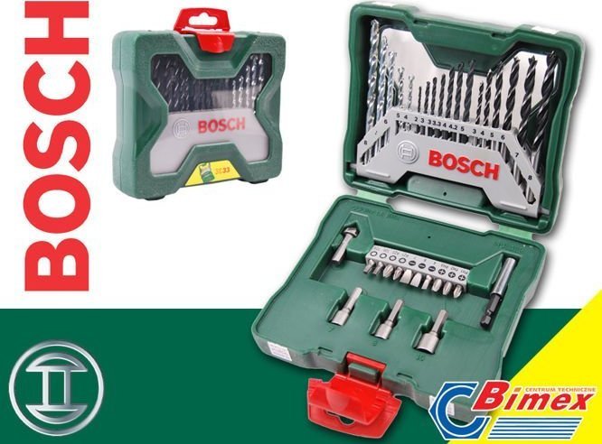 Wiertło Bosch Professional Bosch 33-częściowy zestaw bitów i wierteł X-Line Uniwersalny