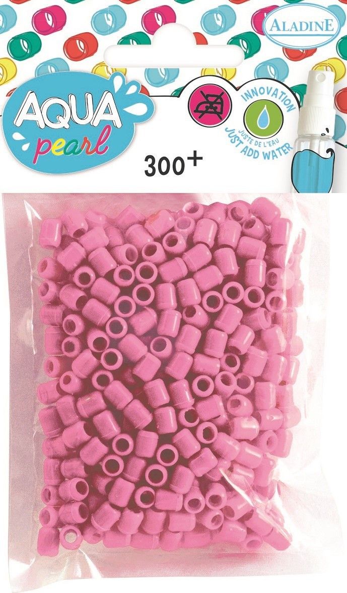 Aladine Koraliki Aqua pearl 300szt. Jasno Różowe