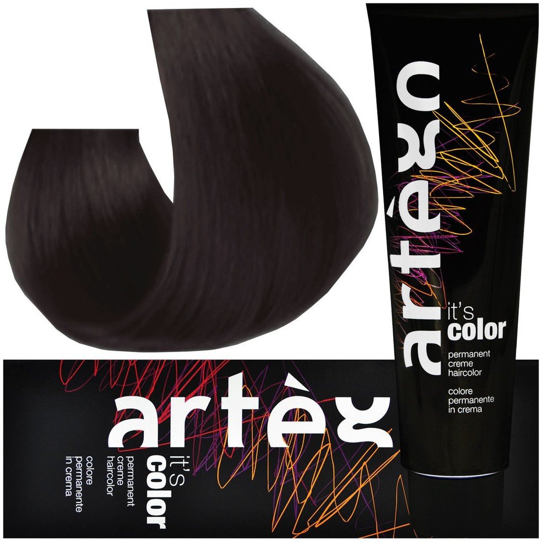 Artego Its Color Farba do włosów w kremie 150ml Ciemny Naturalny Matowy Blond (6,80-6CN)