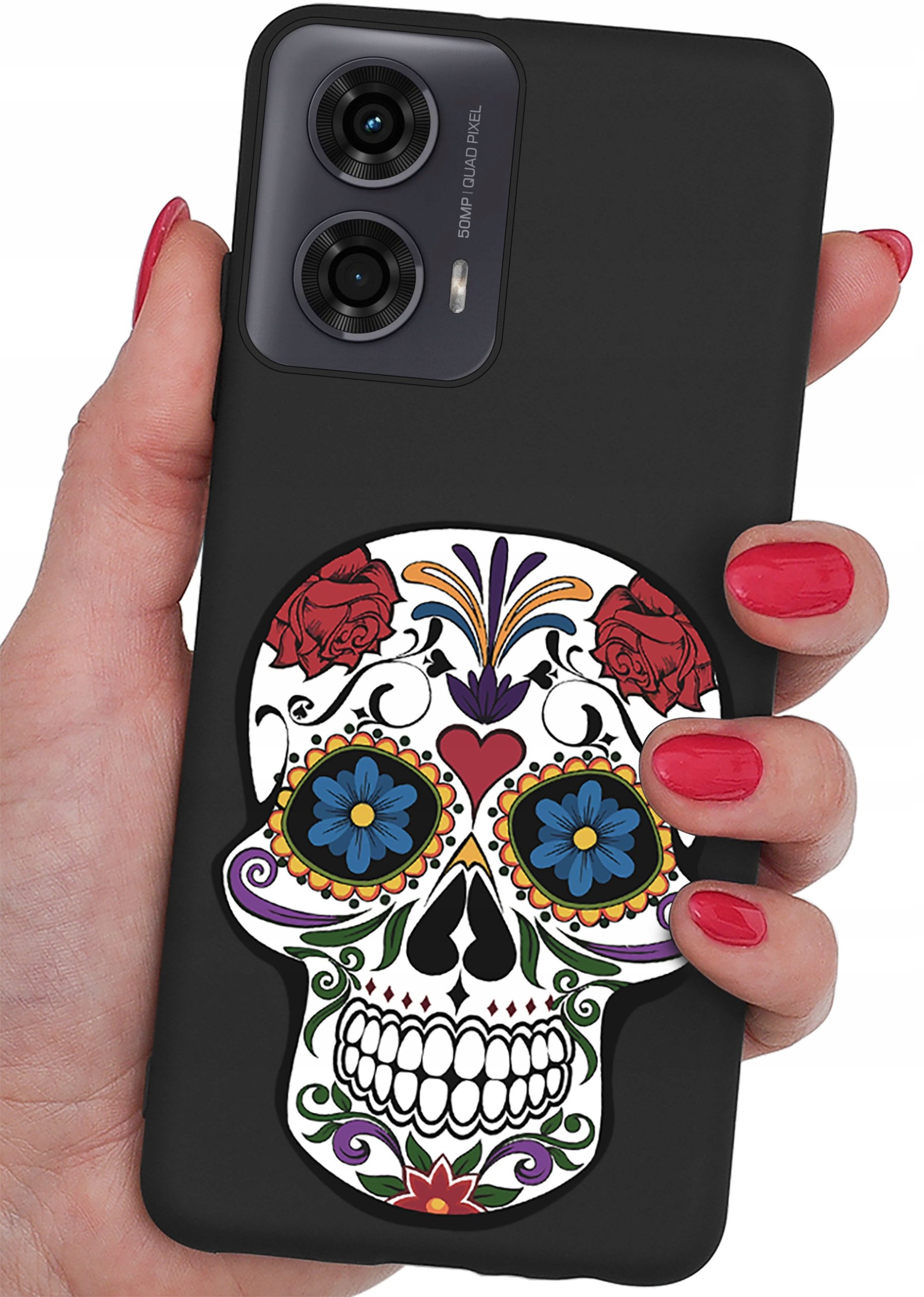 Etui do Motorola Moto G24 | G24 POWER | G04 CASE WZORY MATT PLECKI + SZKŁO