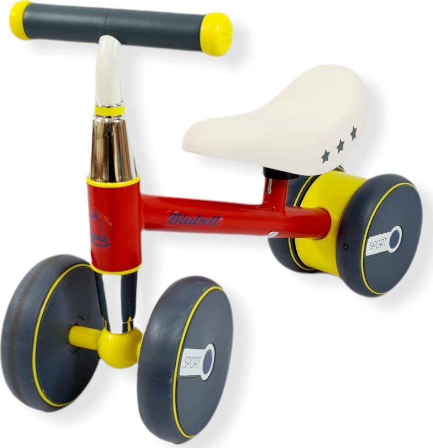 BLUBELL Pierwszy Rowerek biegowy jeździk dziecięcy regulacja siodełka Blubell 1002 czerwony