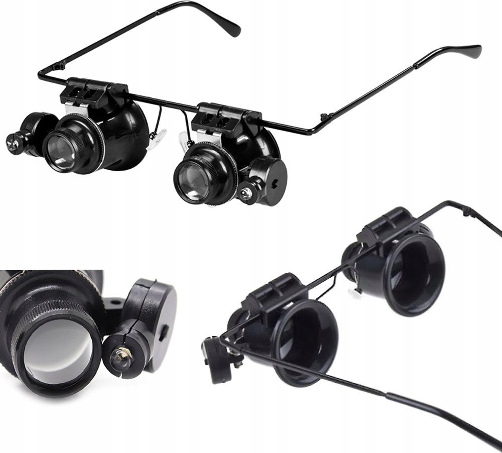 Verk LUPA OKULARY ZEGARMISTRZOWSKA MOCNA LED 20x 15mm