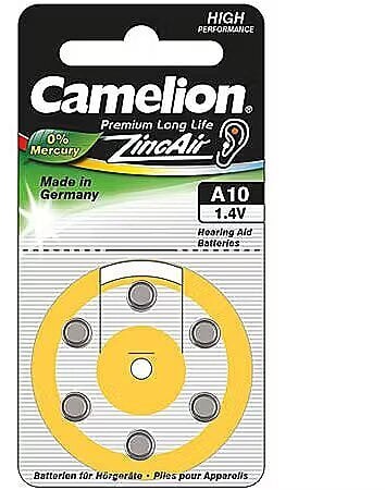 Camelion A10/DA10/ZL10 Zinc air cells 6 pc(s)