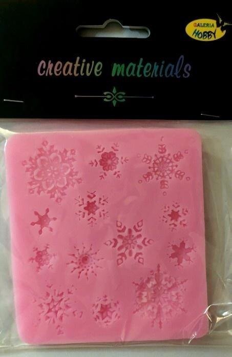 Forma silikonowa 9x9,5cm Śnieżynki