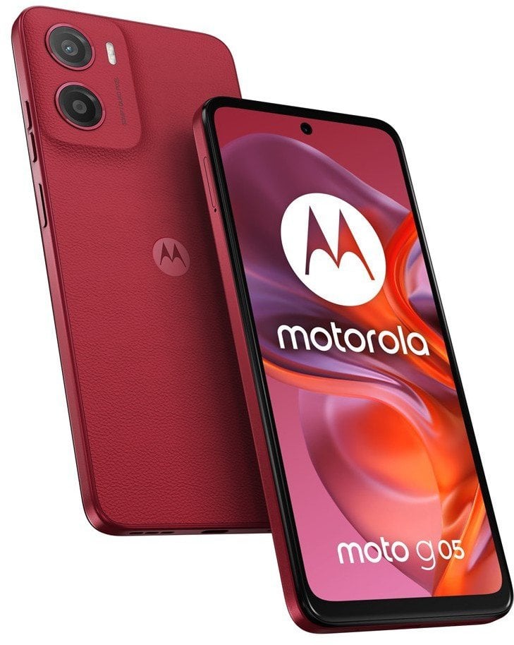 Smartfon Motorola Moto G05 4/128GB Czerwony (PB6L0029RO)