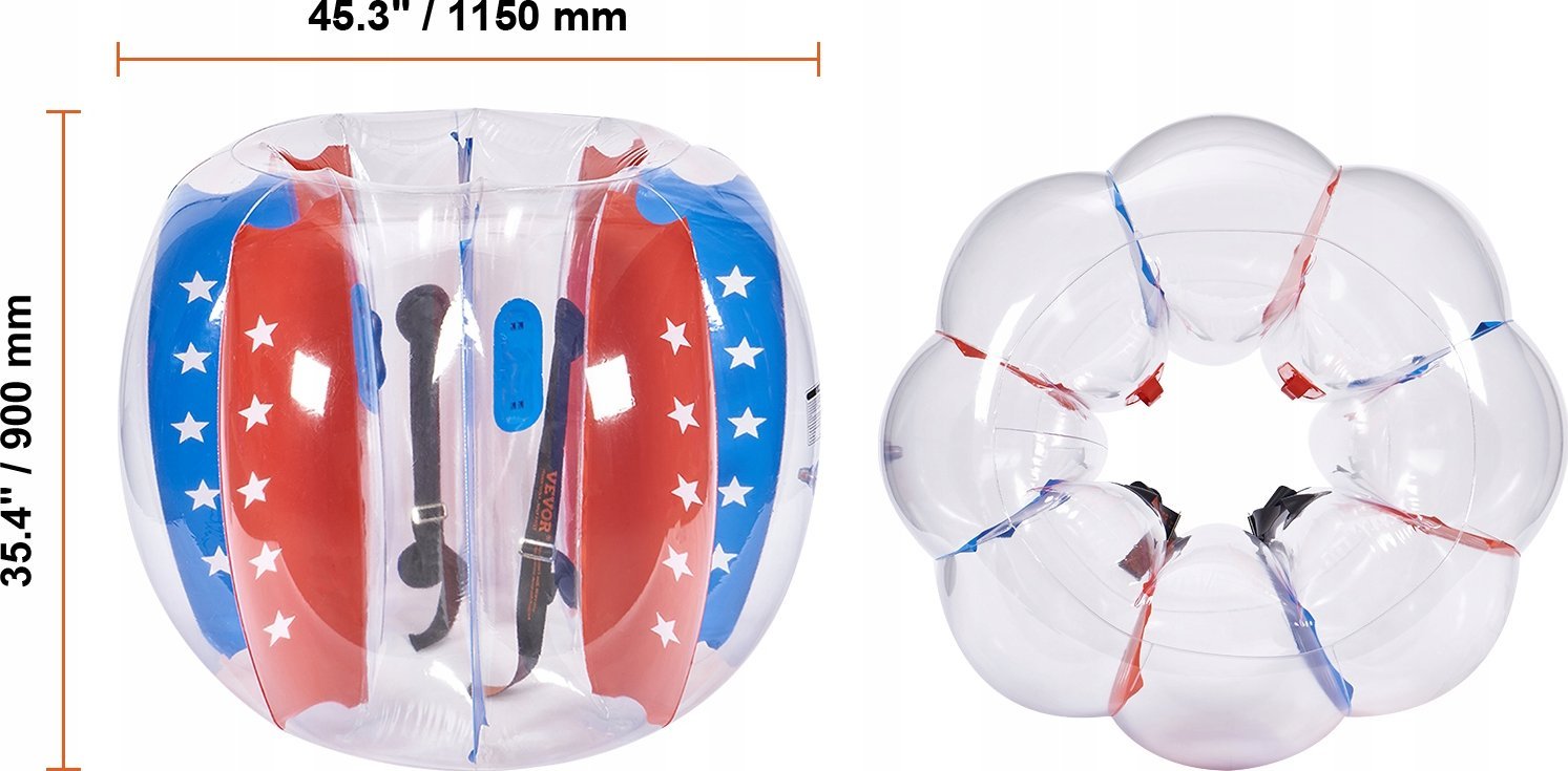 Vevor Nadmuchiwana Piłka do Zabawy 2-pak