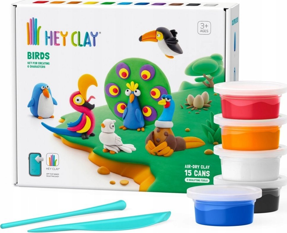 Tm Toys Hey Clay - Zestaw Ptaki