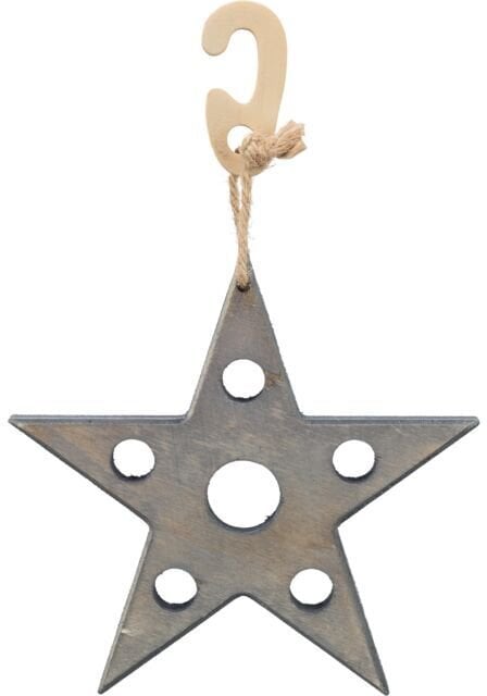 Trixie Zabawka Świąteczna dla gryzoni Gwiazda na przysmaki szara 14x17cm [TX-92655]