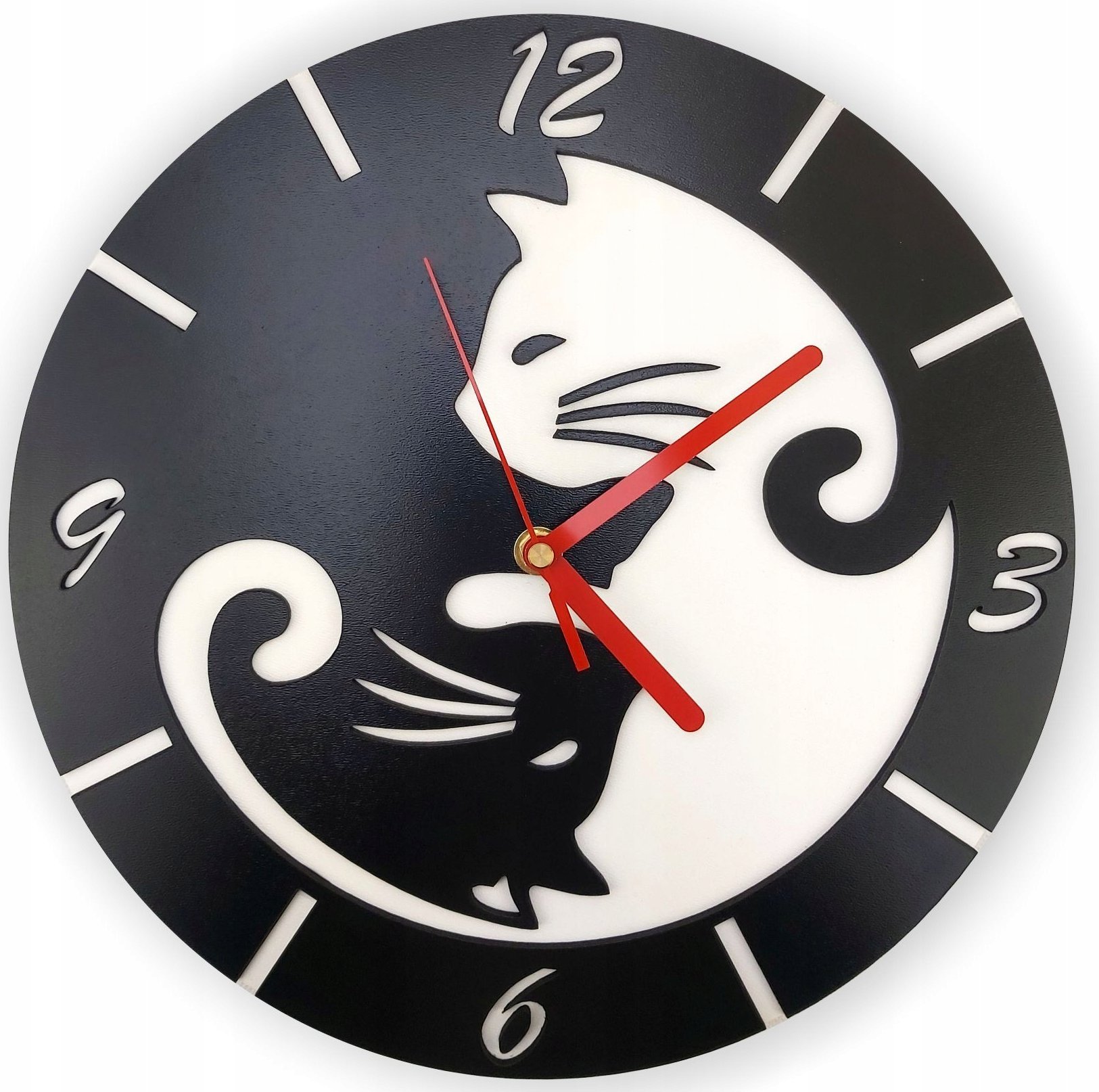 naSciane Zegar ścienny kot kotek kotki pomysł na prezent 3D