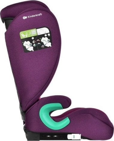 Fotelik samochodowy KinderKraft Fotelik samochodowy JUNIOR FIX 2 i-Size 100-150 cm CHERRY PEARL