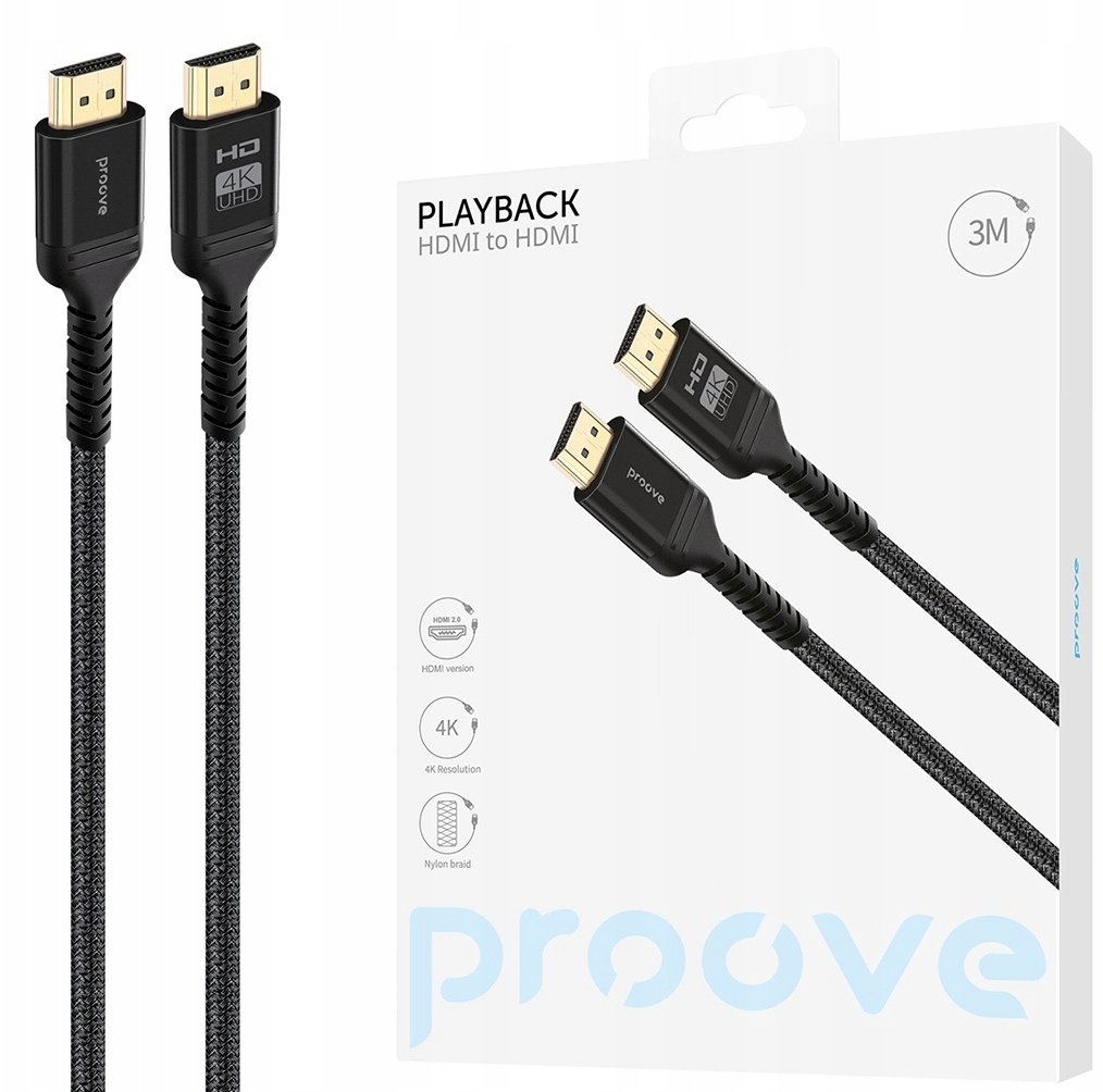 Proove kabel PlayBack HDMI - HDMI 3m czarny