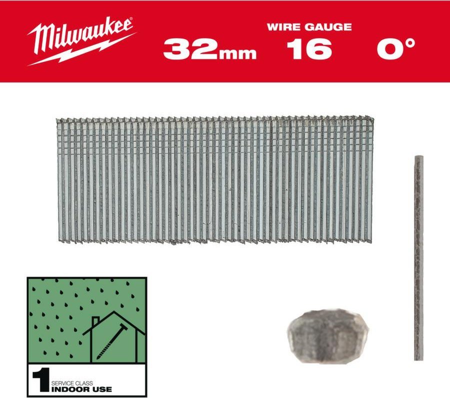 Milwaukee MILWAUKEE SZTYFTY 16G/25mm/0° DO M18 FN16GS /5000szt.