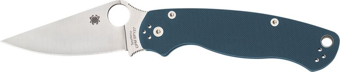 Spyderco Spyderco PARA MILITARY 2 G-10 BLUE CPM-SPY27 PLAIN C81GPCBL2