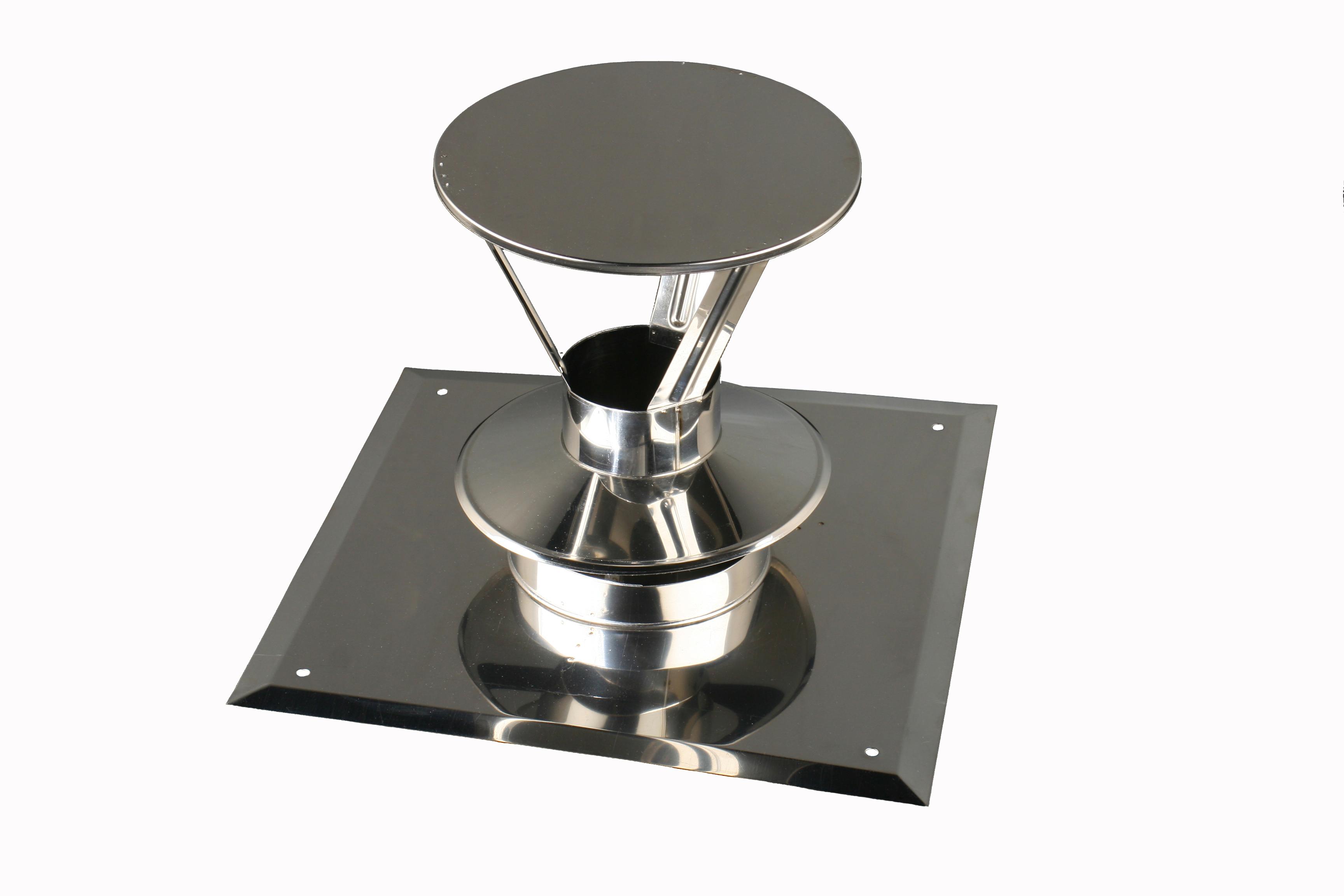 Krzys-Pol Płyta dachowa z parasolem DN 60 jednościenna kondensacyjna do kotłów kondensacyjnych / Turbo - SJKBPZPS60