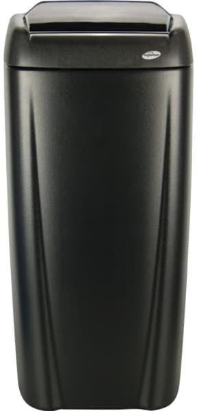 Kosz na pranie HAGLEITNER Waste bin black plastic 1-compartment 45 l vacuum prepared for wall mounting