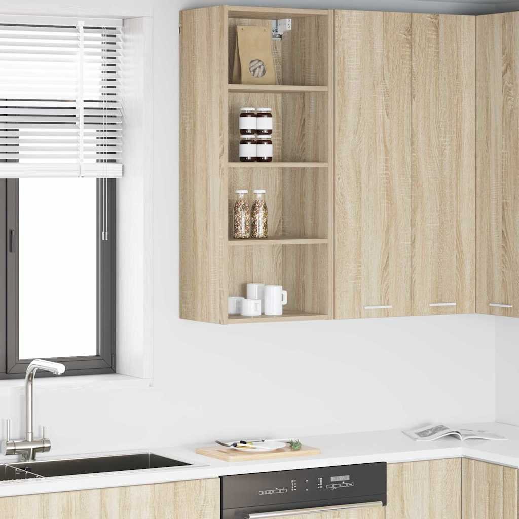 vidaXL Szafka wisząca z półką Riga Dąb Sonoma 40 x 29,5 x 100 cm