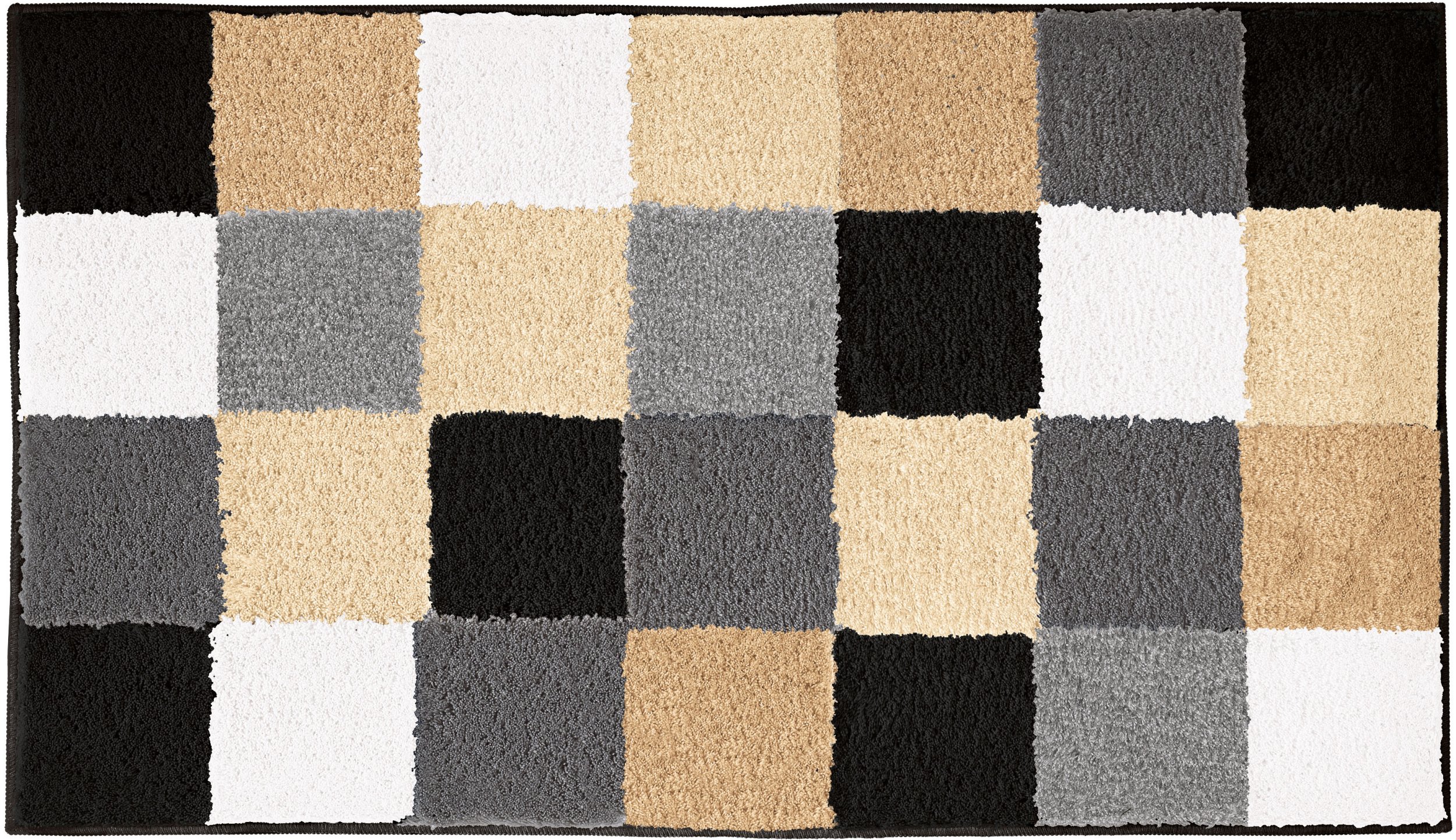 KLEINE WOLKE Caro Dywanik łaz. Black 55x65 cm