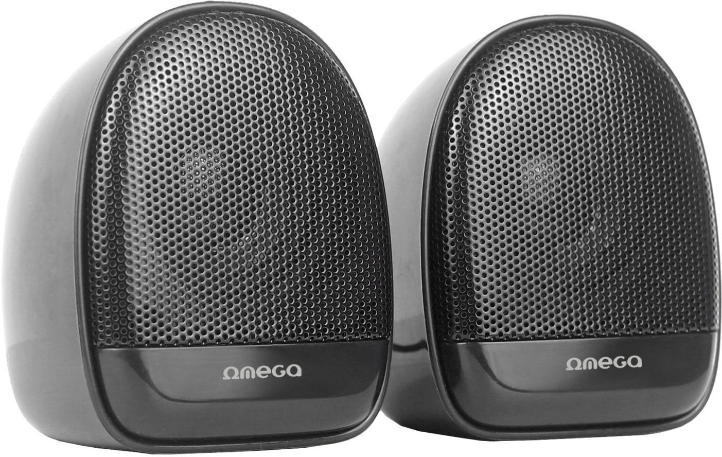 OMEGA SPEAKER GŁOŚNIK 2.0 6W RMS USB 3.5 mm Audio Black Elipse [46149]