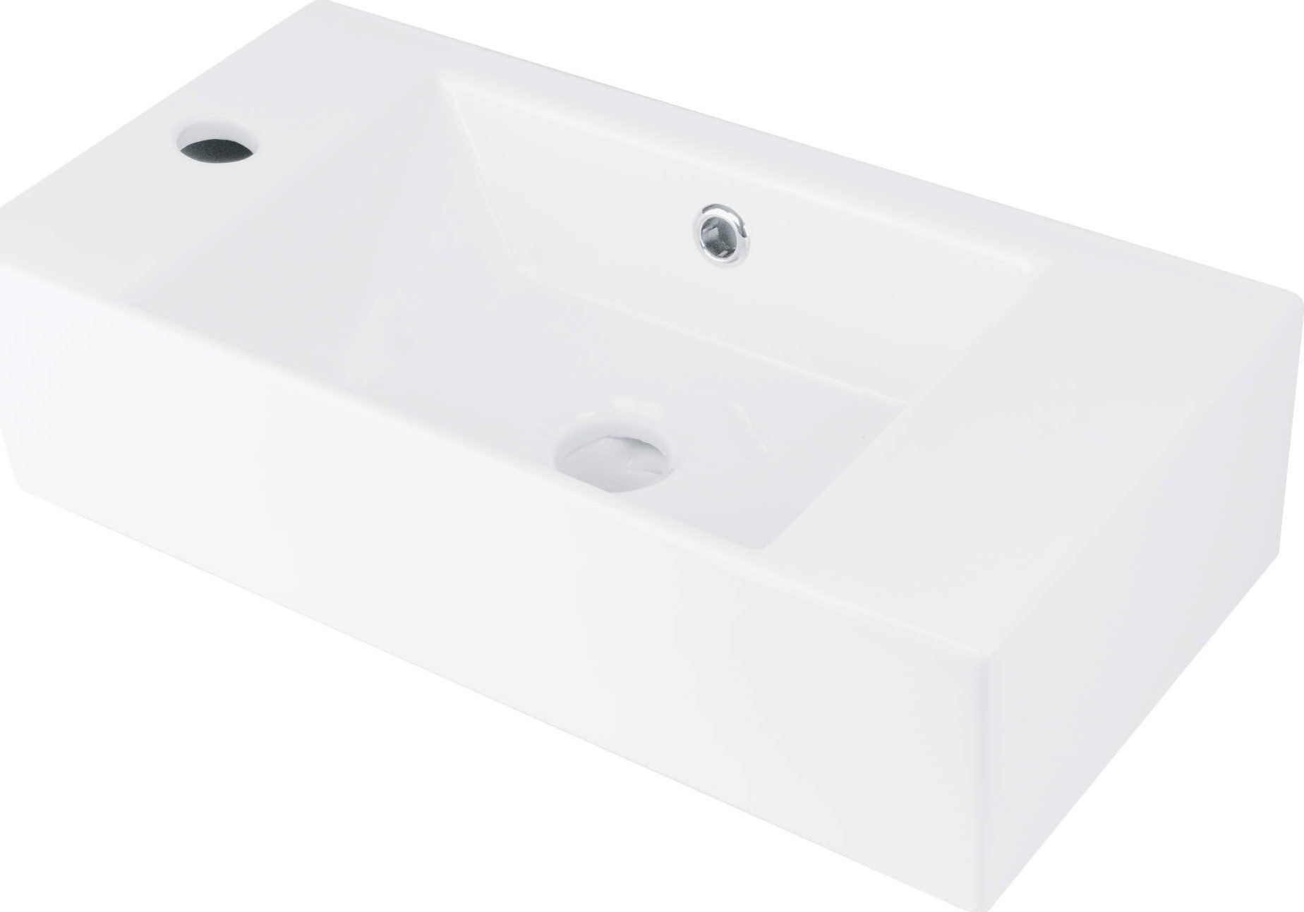 Umywalka Deante Umywalka ceramiczna nablatowa lewa