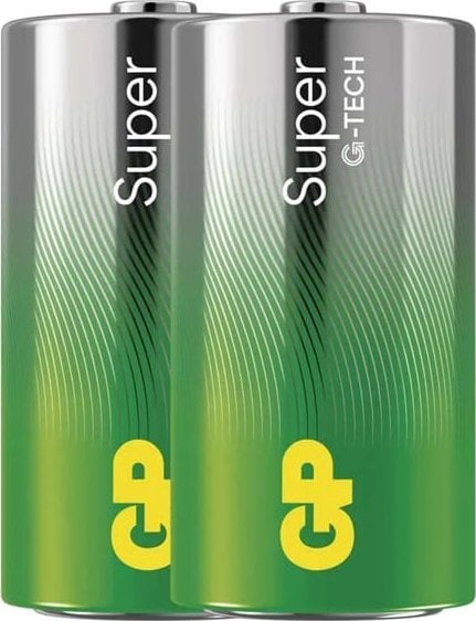 Bateria alkaliczna, LR14, LR14, 1.5V, GP, folia, 2-pack, SUPER, ogniwo format C