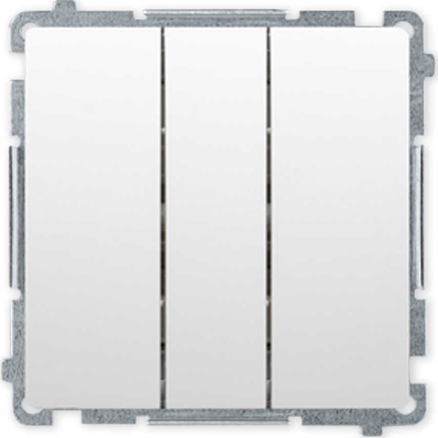 Kontakt-Simon SIMON BASIC Wyłącznik łącznik potrójny do ramki biały BMW31.01/11