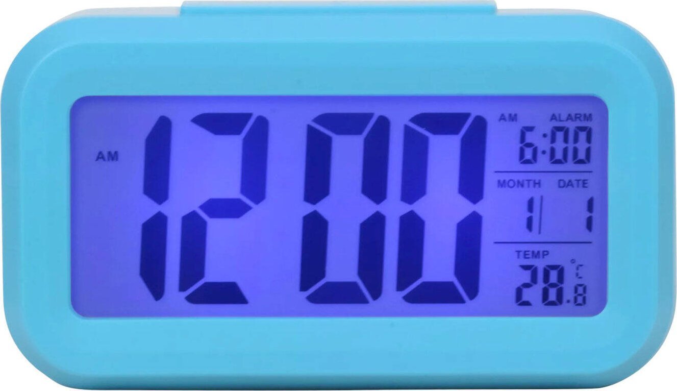 Perfect Budzik Perfect 13701 niebieski termometr automatyczne podświetlenie .