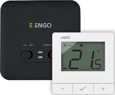 Engo E20iWWIFI - Internetowy, bezprzewodowy regulator temperatury, Wi-Fi, biały