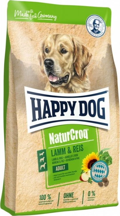 Happy Dog Happy Dog NATURCROQ JAGNIE/RYŻ ADULT 4kg NOWY