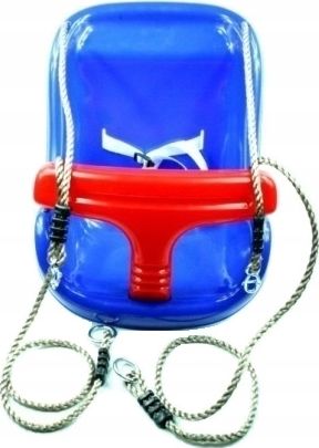 Huśtawka AllForBaby Huśtawka kubełkowa niebisko - czerwona (5009)