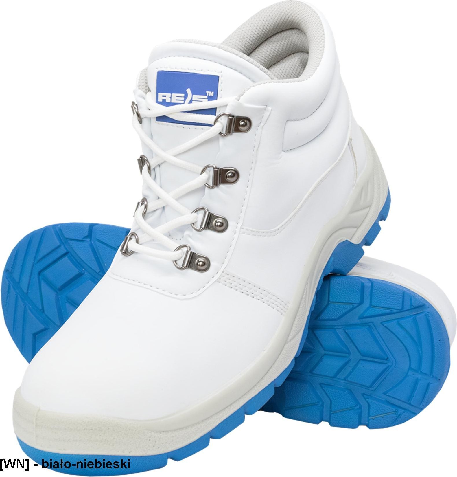 R.E.I.S. BRFODREISBLUE-T SB FO SRC - trzewik bezpieczny z mikrofibry, stalowy podnosek, podeszwa antypoślizgowa, olejoodporna 46