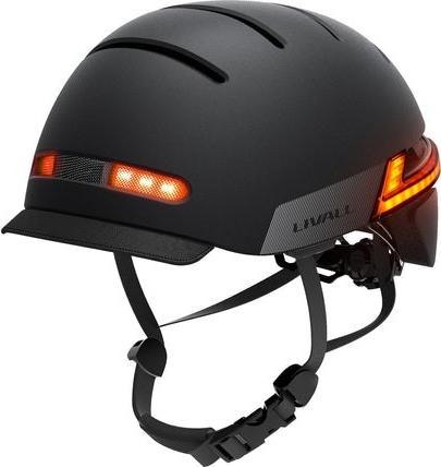 Livall Kask LIVALL BH51M Neo "M", pomarańczowe światło przednie LED, czarny