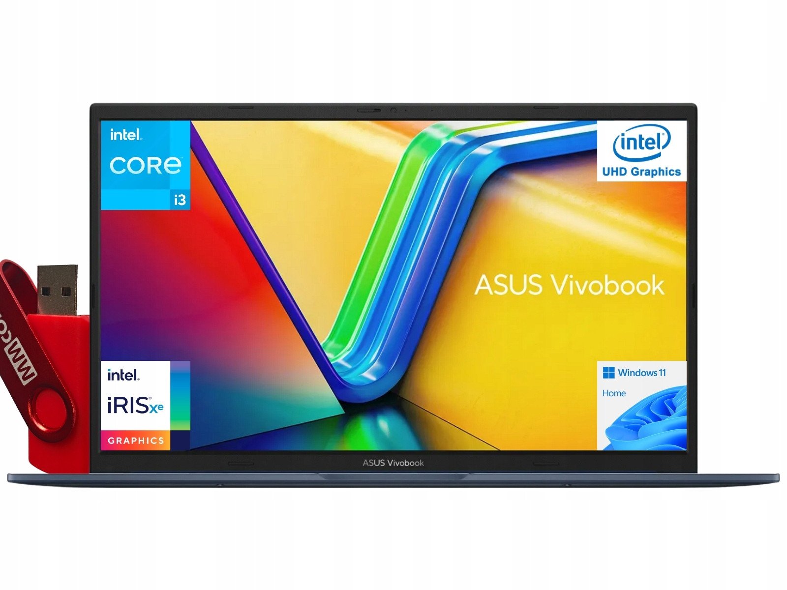 Laptop Asus VivoBook X1704ZA i3 24GB 1TB SSD 17,3" 1920x1080 IPS W11 DOMOWY