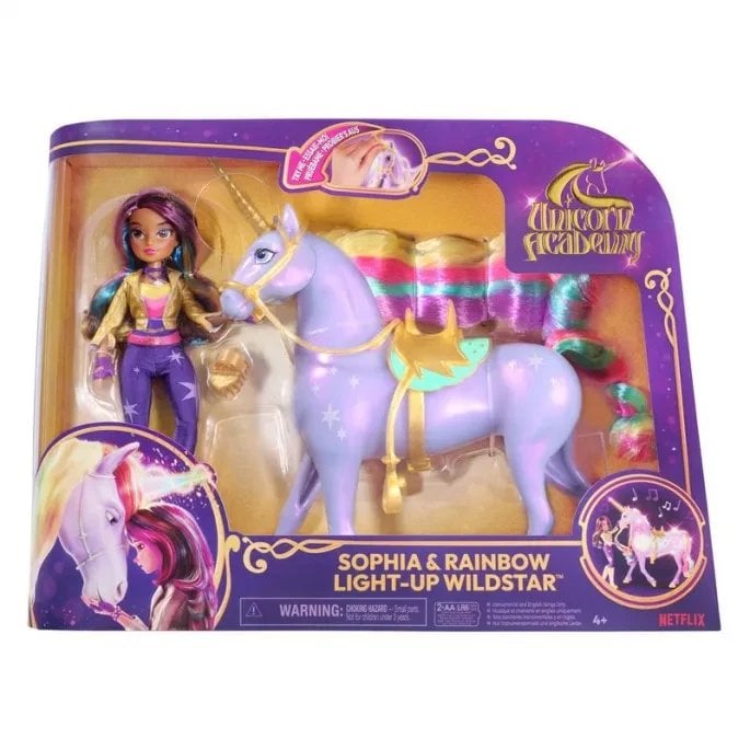 Spin Master Unicorn Academy Sophia & Rainbow Light-Up Wildstar (6071553/2)