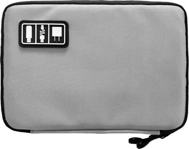 Aptel ORGANIZER na Kable Przewody Karty Pamięci Etui szary TR12D