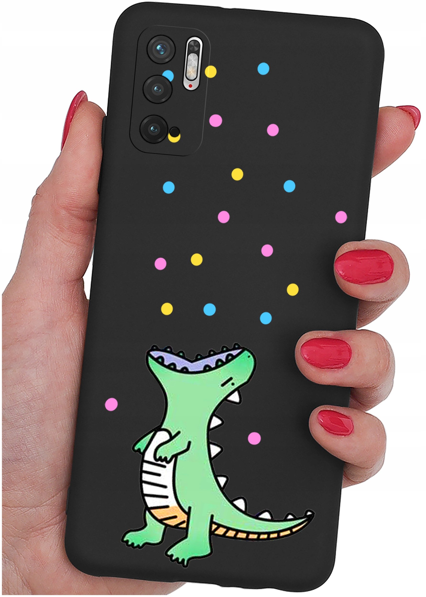 ETUI do Xiaomi Redmi Note 10 5G | WZORY | SILIKONOWE MATT CASE + SZKŁO 9H