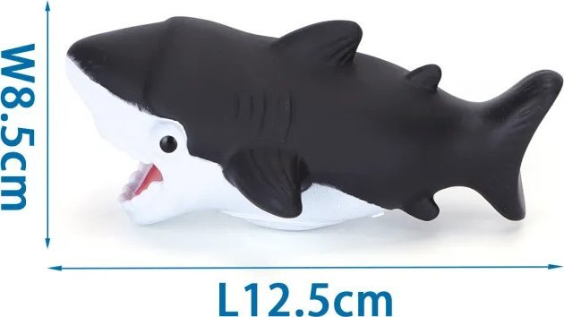 Nobleza Piszcząca winylowa zabawka w kształcie rekina dla psa Piszcząca winylowa zabawka w kształcie rekina dla psa