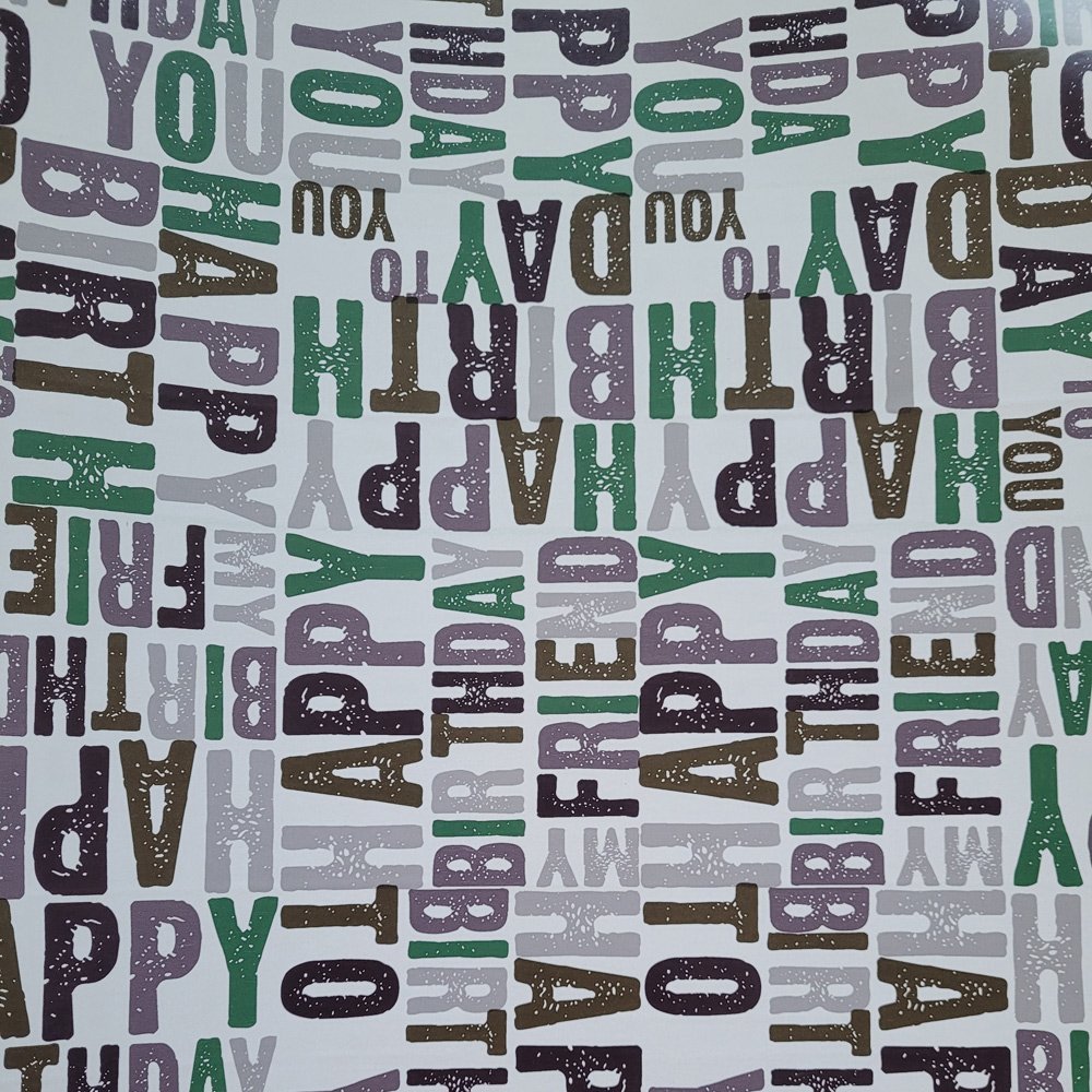 Papier happy birthday do prezentów 57cmx20m 20m299