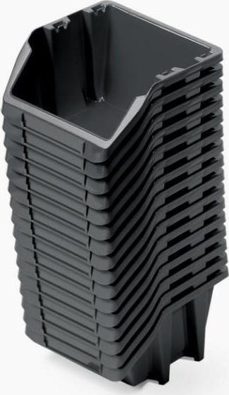 Prosperplast KUWETY 4 BINEER SHORT 16 SZT. CZARNE 234x77x92mm KBISS10-S411