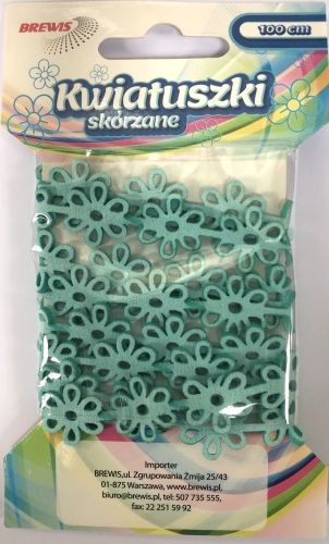 BREWIS Łańcuszek Kwiatki 1m KSL3 niebieski Brewis