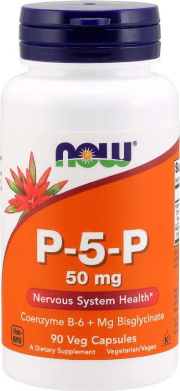 NOW Foods NOW Foods - P-5-P (Witamina B-6), 50mg, 90 vkaps