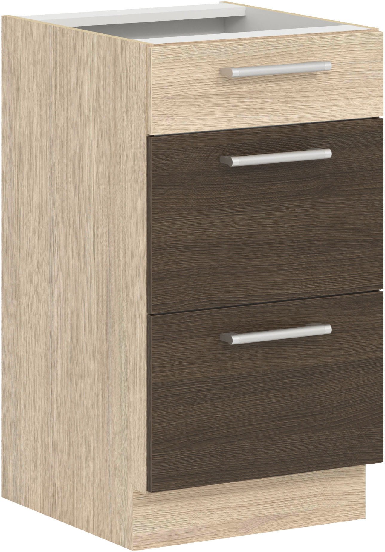 Szafka dolna kuchenna z trzema szufladami MODENA MD14/D45S3 rijeka ciemna